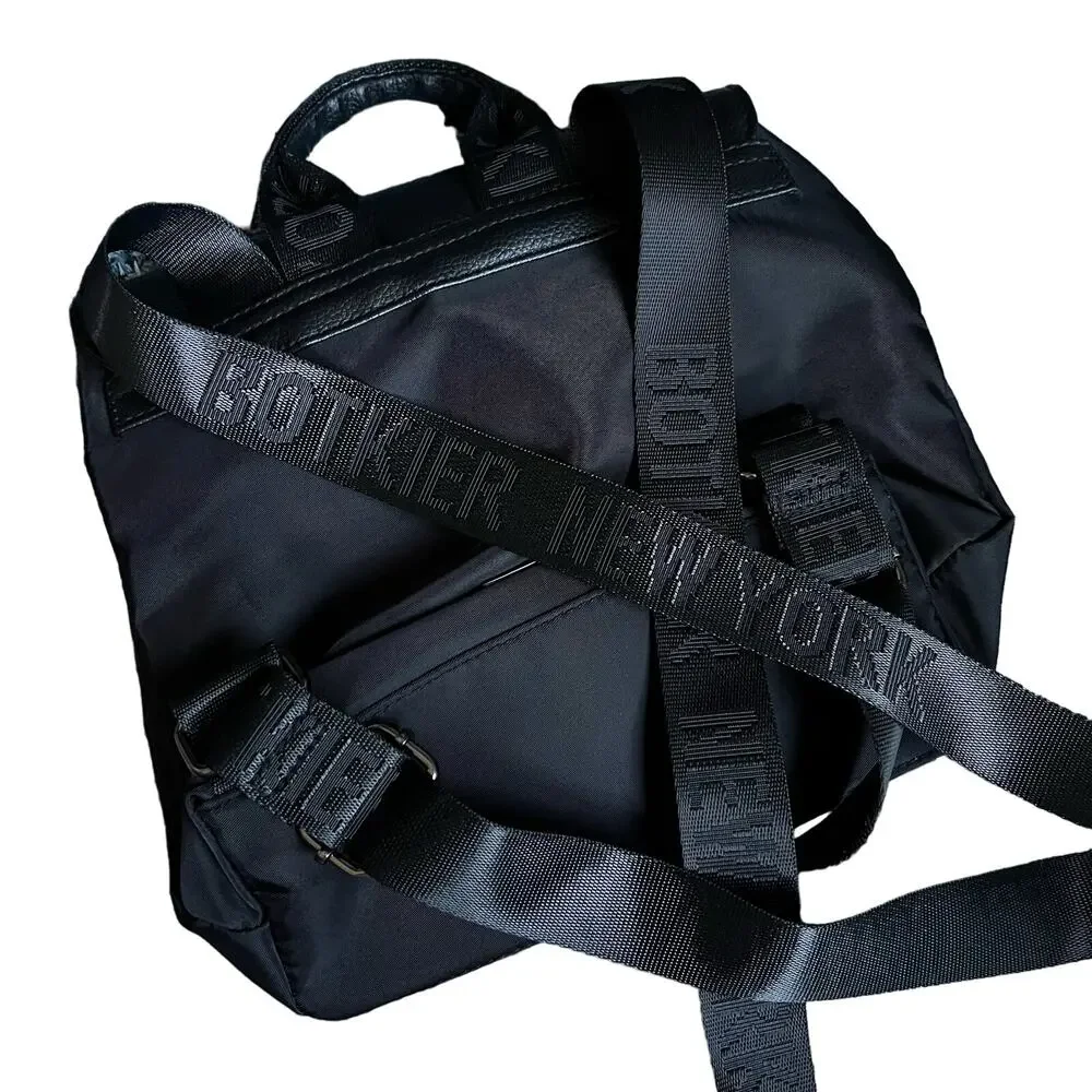 Botkier Black Nylon Backpack Women’s Travel Work Laptop Bag Adjustable Straps